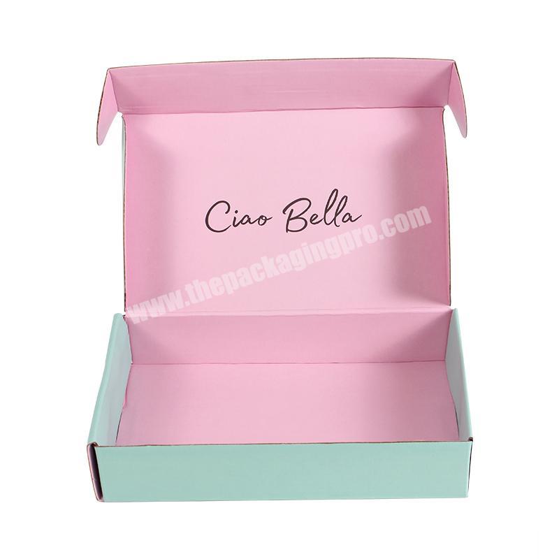 Wholesale Custom Corrugated Carton Box Mailer Shipping Box Apparel Packaging for Dress Cloth T-shirt Suit Mailer Gift Box