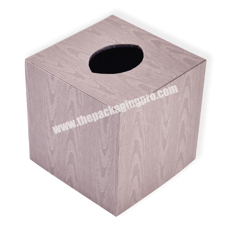 Wholesale custom design cardboard square tissue paper box holder