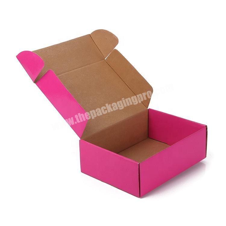 Wholesale Custom Design Luxury Foldable Box  Pink Gift Corrugated Paper Packaging Box