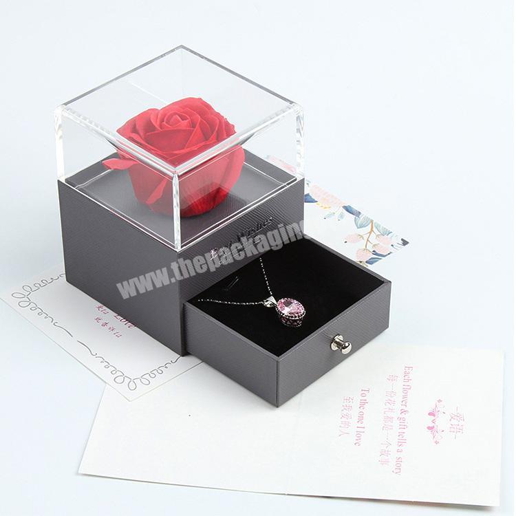Wholesale Custom Design Packaging cheap black flower box