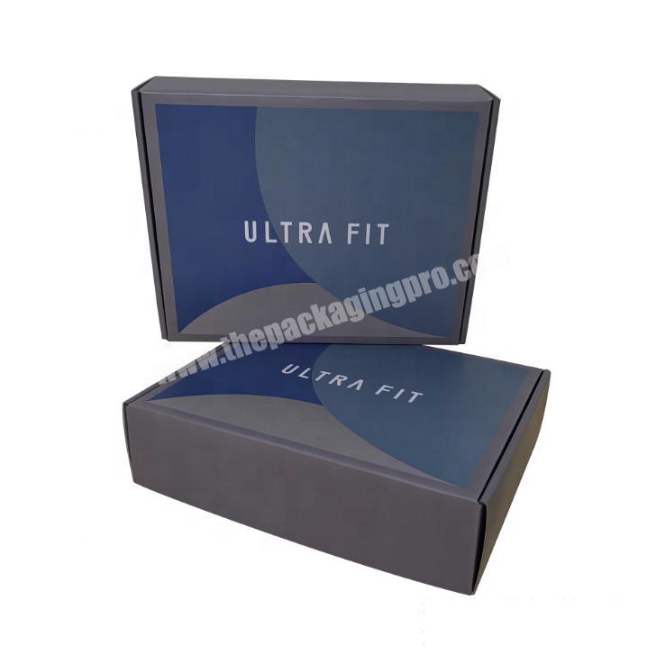 Wholesale custom double-sided color printing garment aircraft box corrugated clothing packing gift box