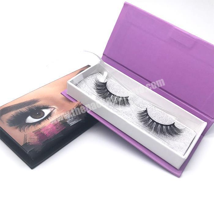 Wholesale Custom Eyelash Packaging Box Black And Gold Eyelash Packaging Private Label Custom Eyelash Packaging