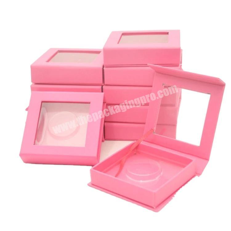 wholesale custom eyelash packaging box with logo name label lash boxes packaging faux mink lashes strips empty case bulk