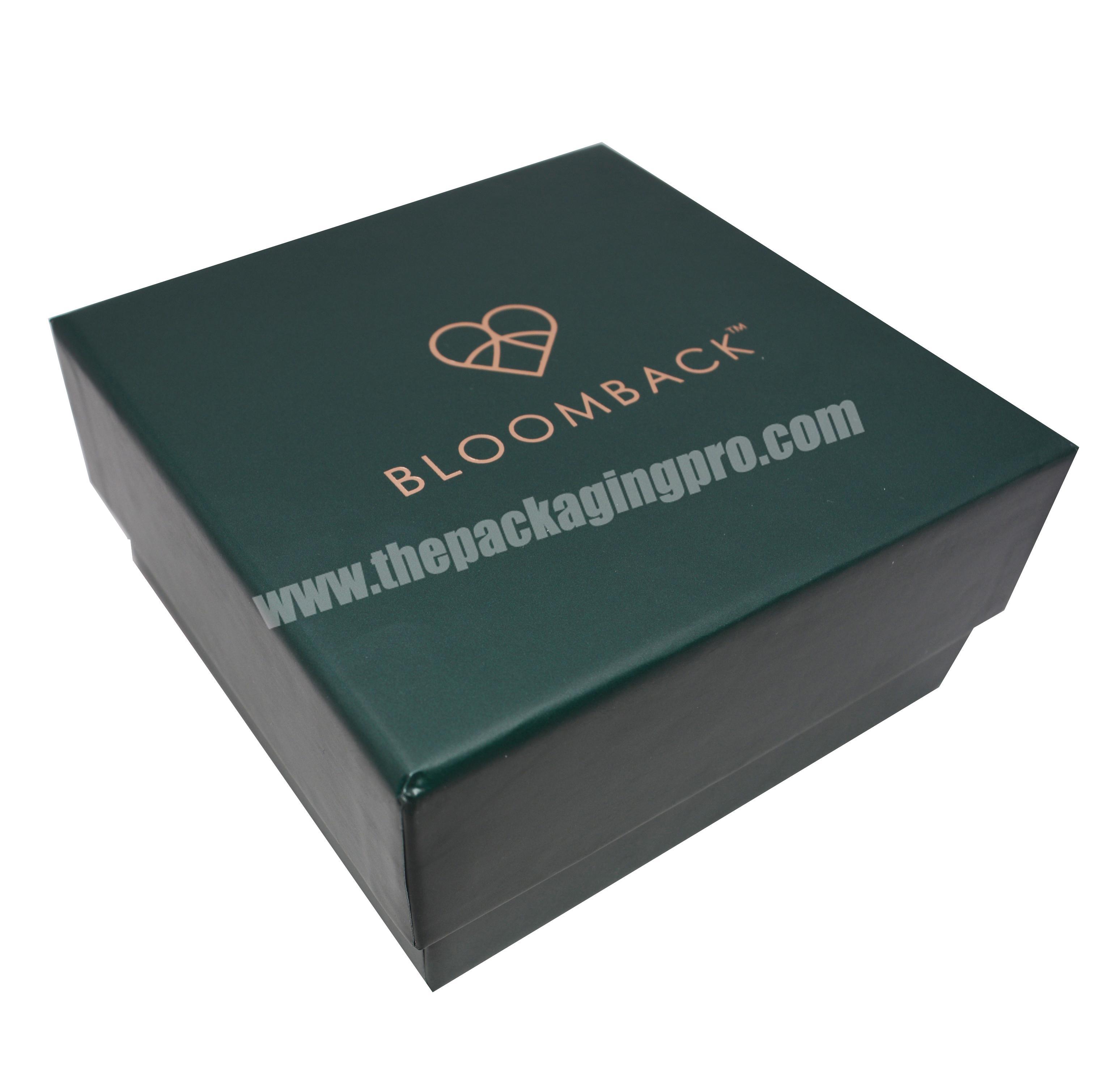 Wholesale Custom Fancy Jewelry Watch Belt Gift Box Rigid Lid and Base Box for Beauty Skincare Products with Rose Gold Stamping