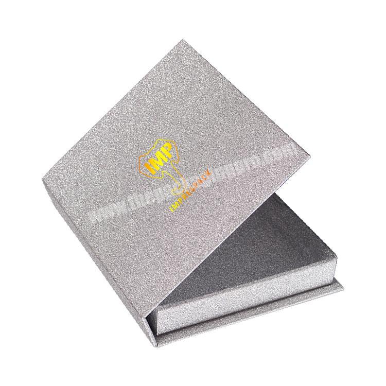 Wholesale Custom Foil Logo Sliver Glitter Book Shaped Shinning Gift Box