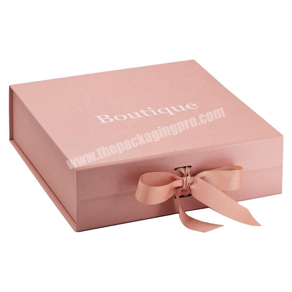 Wholesale Custom handmade cardboard folding box packaging with ribbon closure