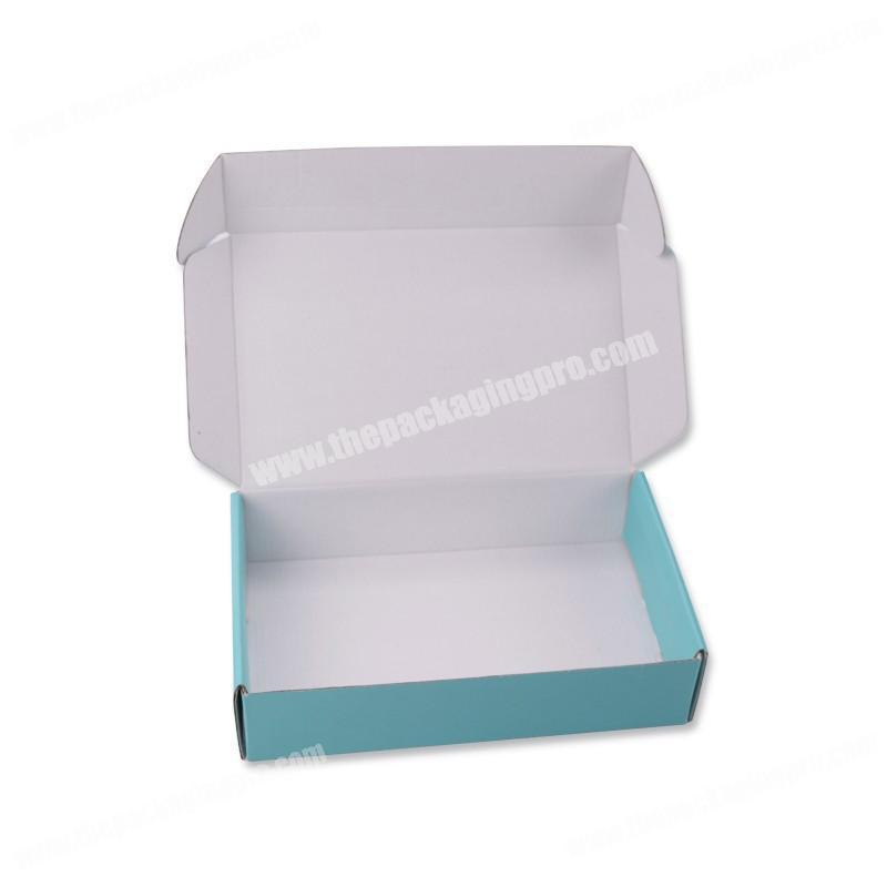 Wholesale custom high quality printed logo corrugated packing clothes mailer shipping box