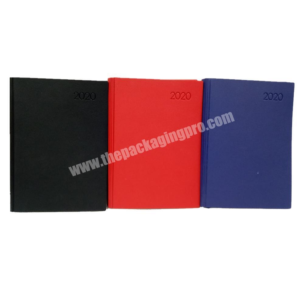 Wholesale custom journal cheap leather notebook in good quality embossed logo dairy