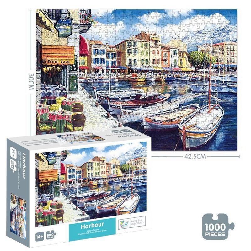 Wholesale Custom Kids Adult  Games Personalized Custom Paper 500 1000 1500 Pieces Jigsaw Puzzles