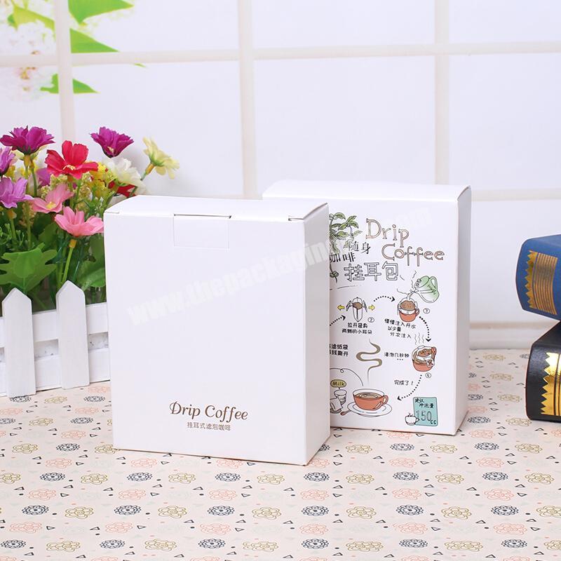 Wholesale Custom Logo Foldable Small Bag Coffee Paper Packaging Box with Competitive Price