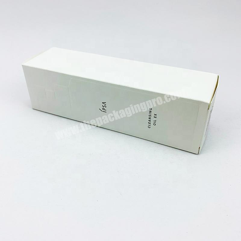 Wholesale custom logo folding white kraft cosmetic paper box cosmetic set paper packaging gift boxes