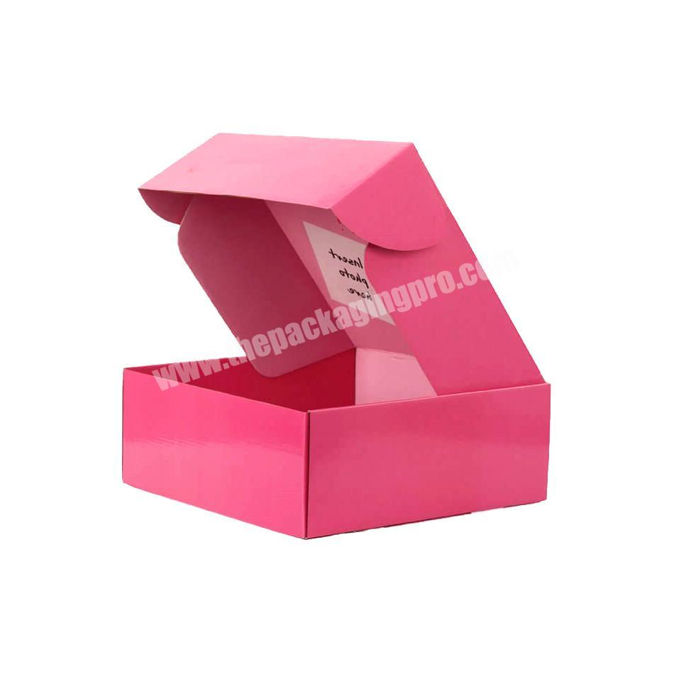 Wholesale custom logo full color print recycled cardboard shipping packaging boxes mailer corrugated box