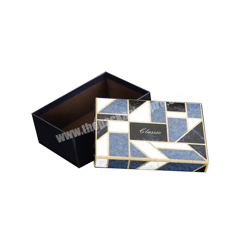 Wholesale custom logo luxury gift paper box marble box packaging
