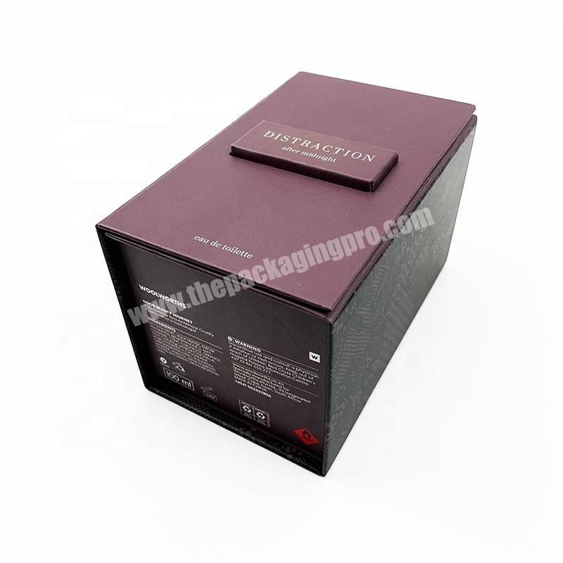 Wholesale custom logo luxury perfume packaging paper gift box for cosmetics packaging