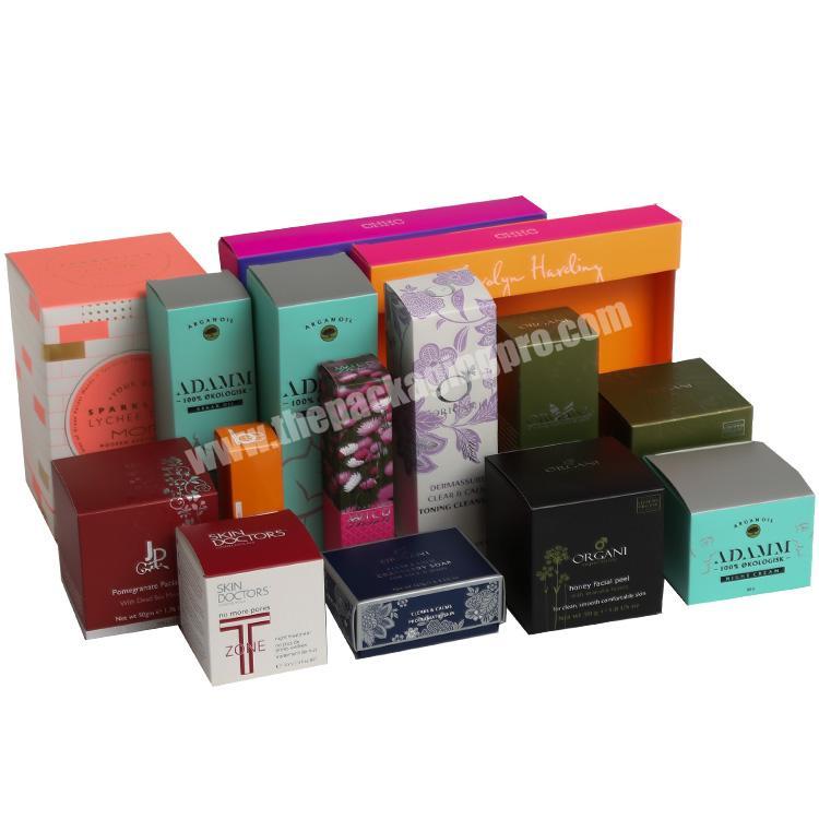 Wholesale Custom Logo Luxury Printed Paper Cosmetic Packaging Boxes