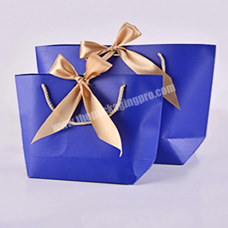 Wholesale Custom Logo Printed For Gift Packaging Paper Bag With Handle