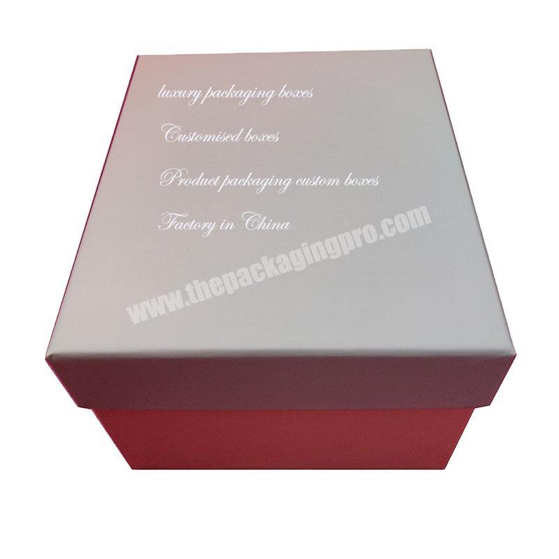 Wholesale custom logo printed luxury large surprise cardboard paper clothing gift packaging boxes