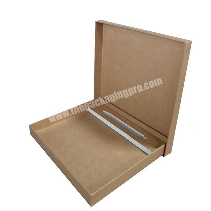 wholesale custom logo printed made foldable brown eco friendly cardboard  paper gift box packaging box
