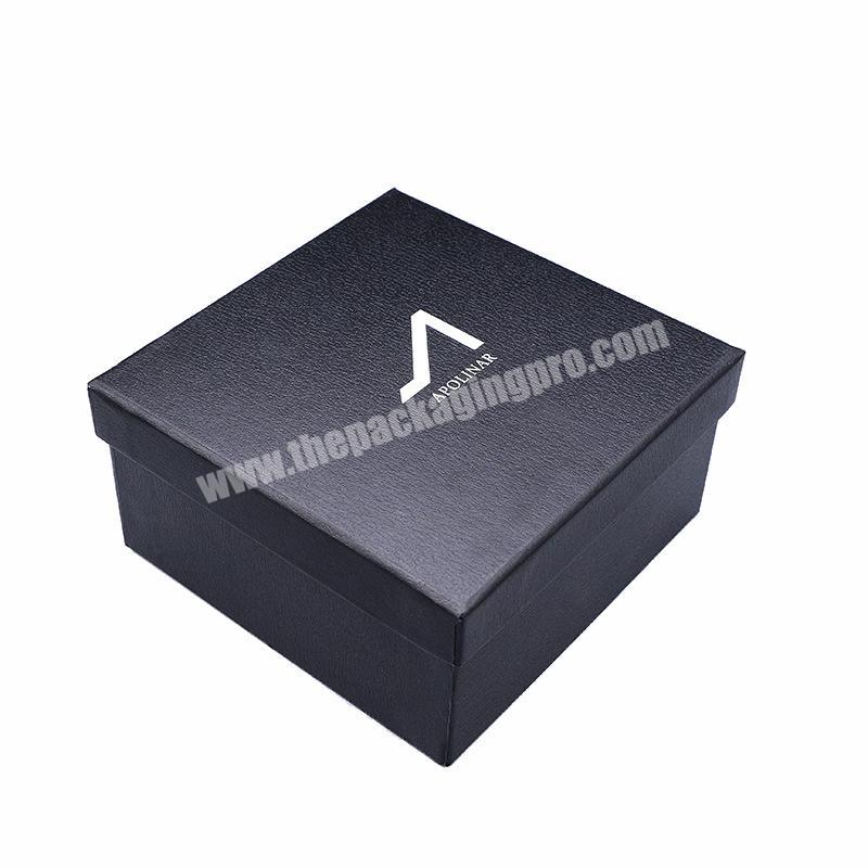 Wholesale Custom Logo Printed Paper Box Packaging Black Gift Box
