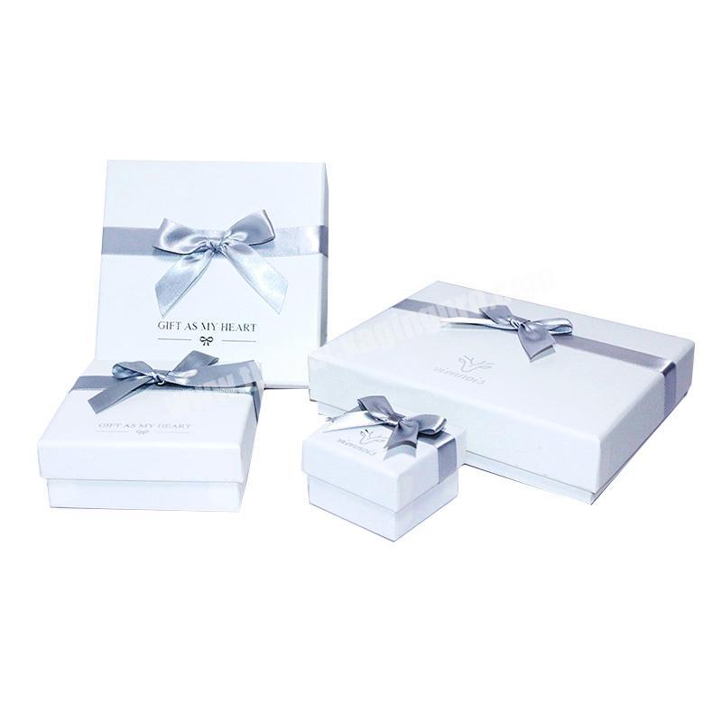 Wholesale Custom Logo Printed Sample Folding Gift box Packaging with ribbon