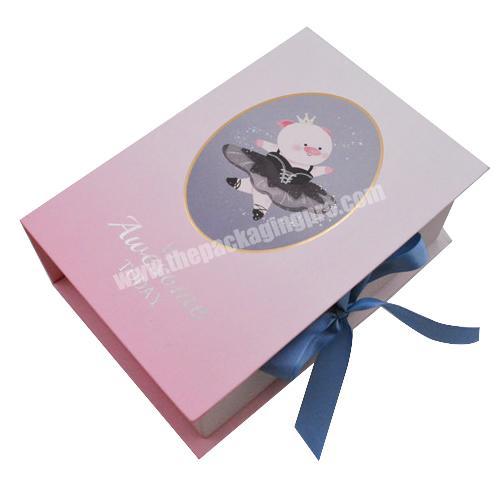 Wholesale Custom Logo Rigid Gift Box for Beauty Skincare Products Perfume Luxury Hair Extension Dress Paper Box with Ribbon