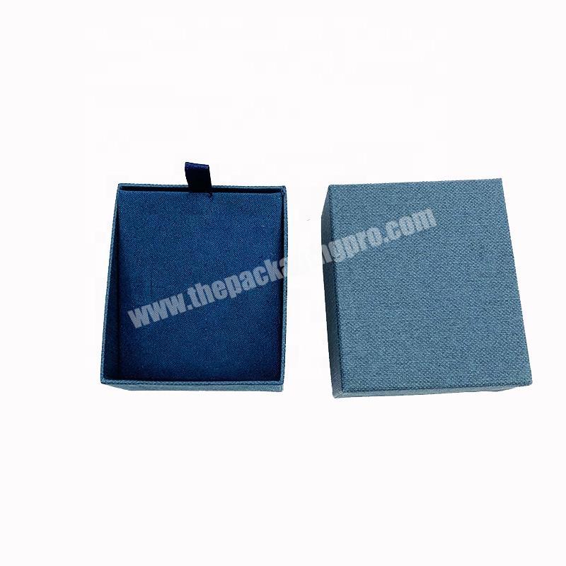 Wholesale custom logo small ring gift packaging fancy paper gift box with satin