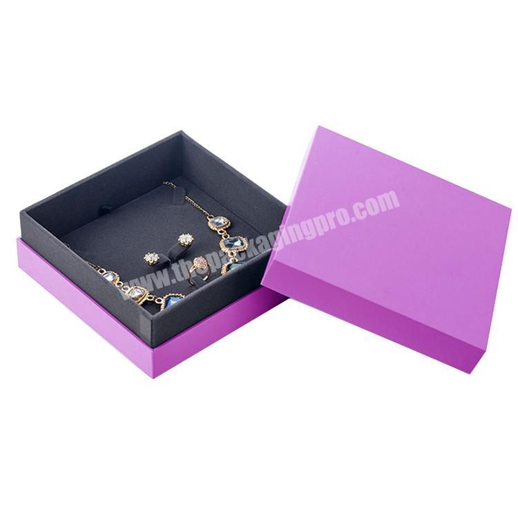 Wholesale Custom Luxury Earrings Ring Necklace Jewellery Set Gift Box With Foam Insert