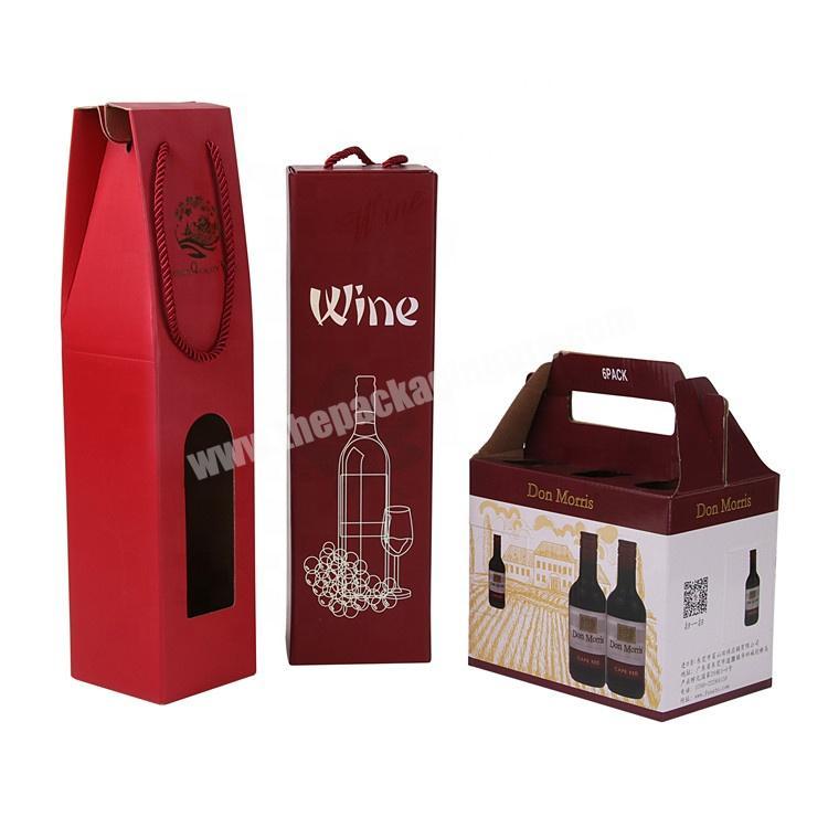 Wholesale Custom Luxury Foldable Wine Box With Magnetic Buckle Gift Box