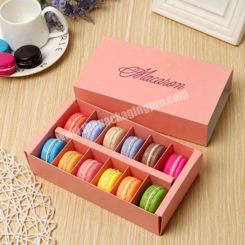 Wholesale Custom Luxury Paper Macaron Cake Isolation Pink Gift Boxes