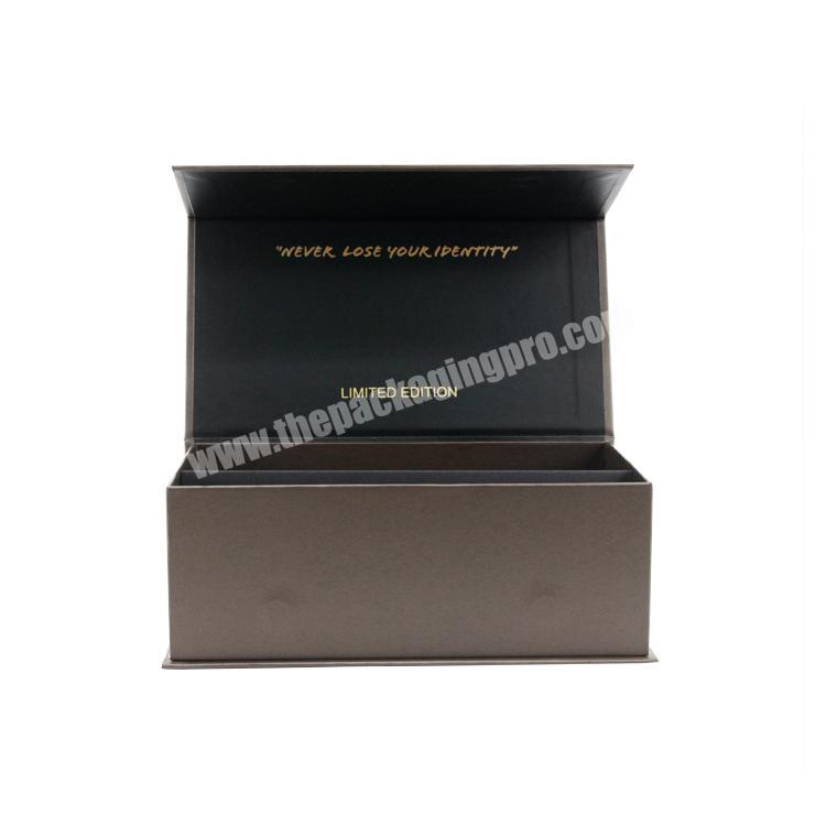 Wholesale Custom luxury private label magnet clamshell gift cosmetic packaging box