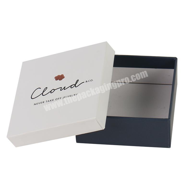 Wholesale Custom Luxury Rigid Square Cardboard Accessories Packaging Boxes For Jewelry Gift Box