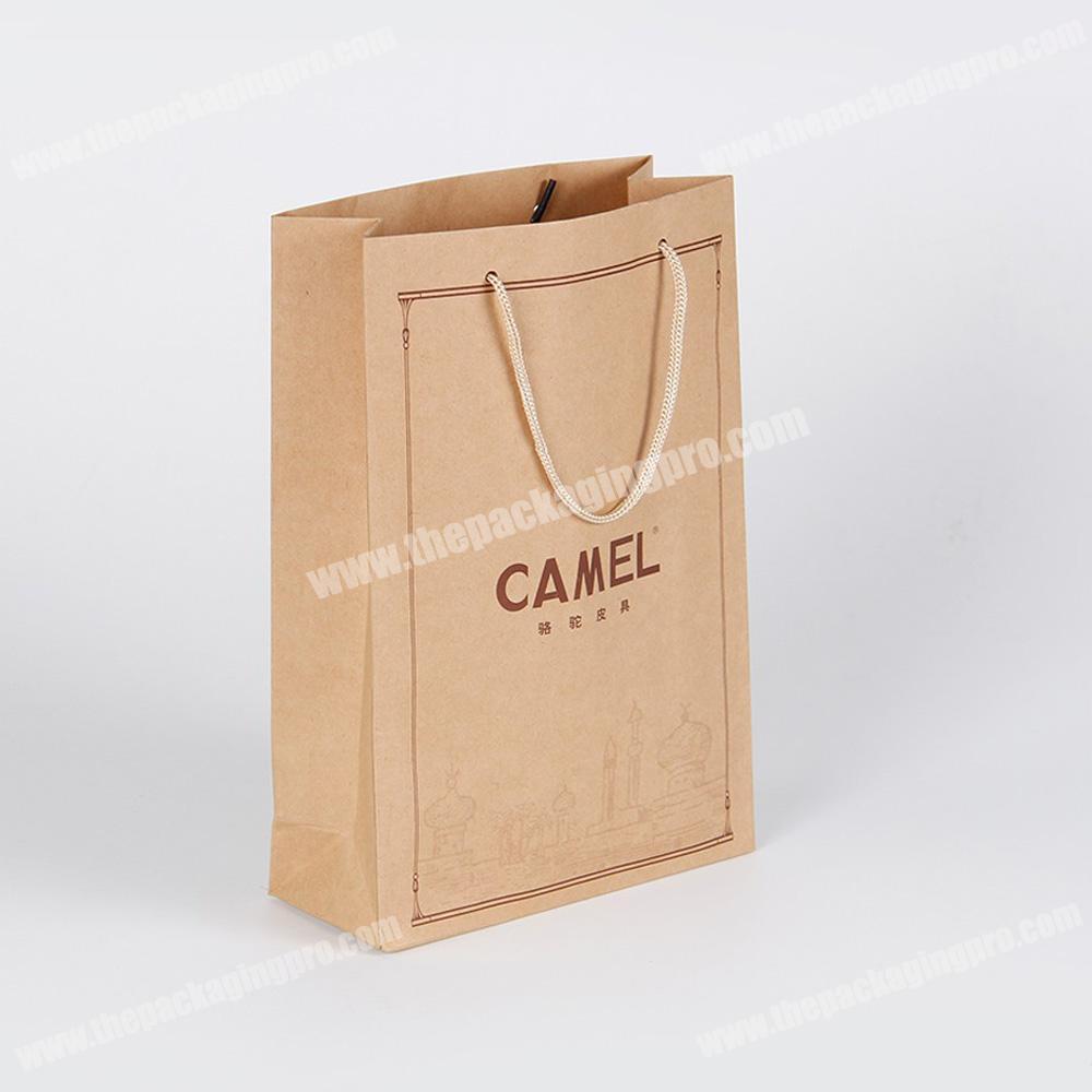 wholesale custom luxury shopping guangzhou kraft paper bag with logo