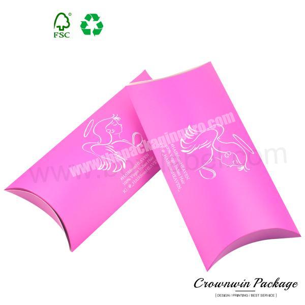 Wholesale Custom Luxury Virgin Hair Pillow Paper Box Packaging