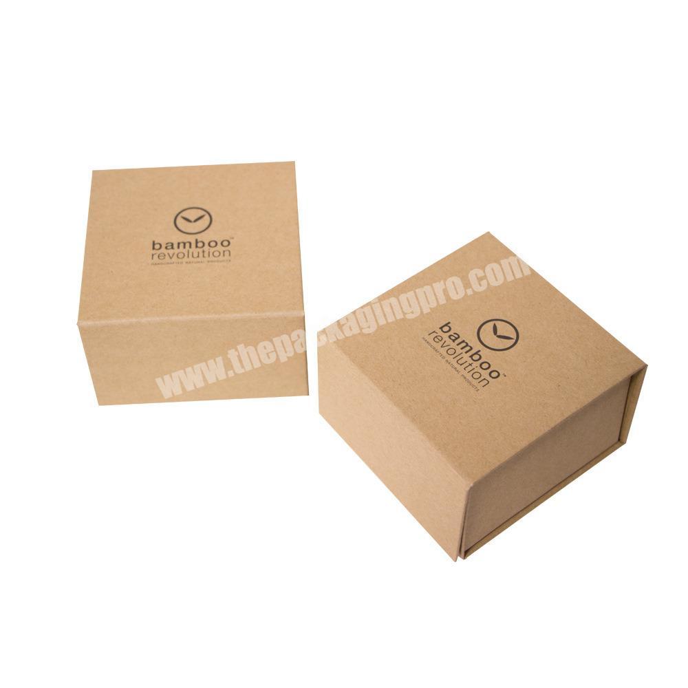 Wholesale Custom Manufacturer Folded Bamboo Material Packaging Gift Box