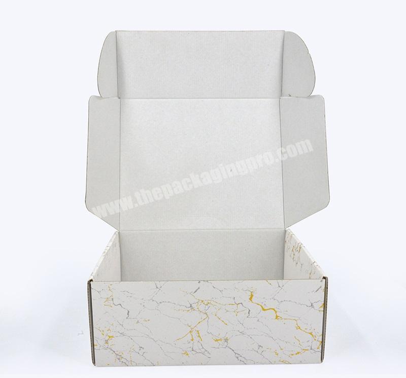 Wholesale Custom marble Shipping Packaging Corrugated Mailing Box