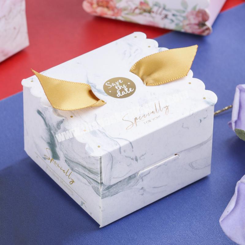 Wholesale custom packaging wedding favor chocolate candy gift paper box