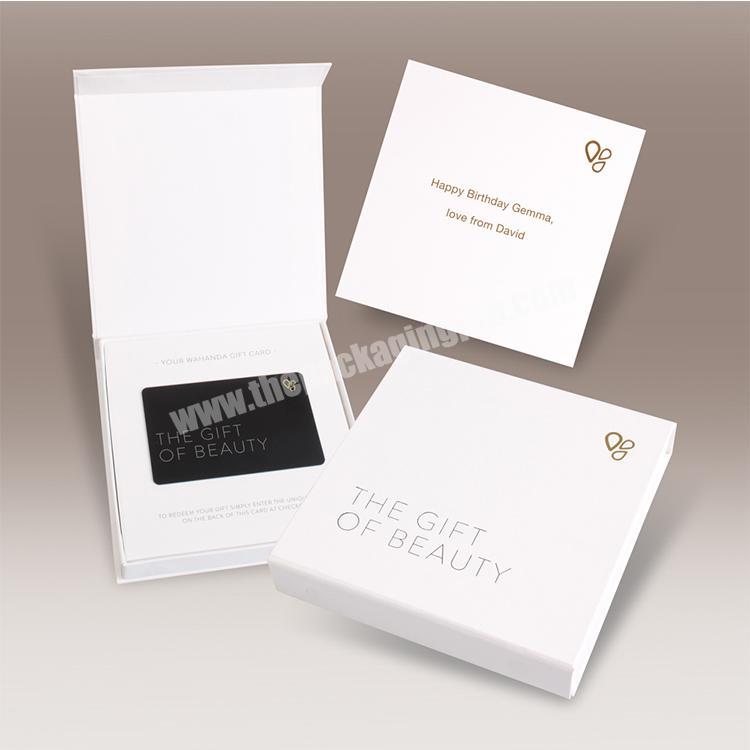 wholesale custom paper boxes gift card packaging