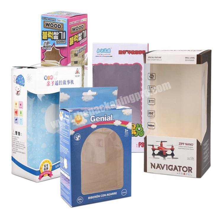 Wholesale Custom paper card box with PET window for toy