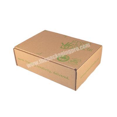 Wholesale custom paper carton brown mailing packaging boxes with logo