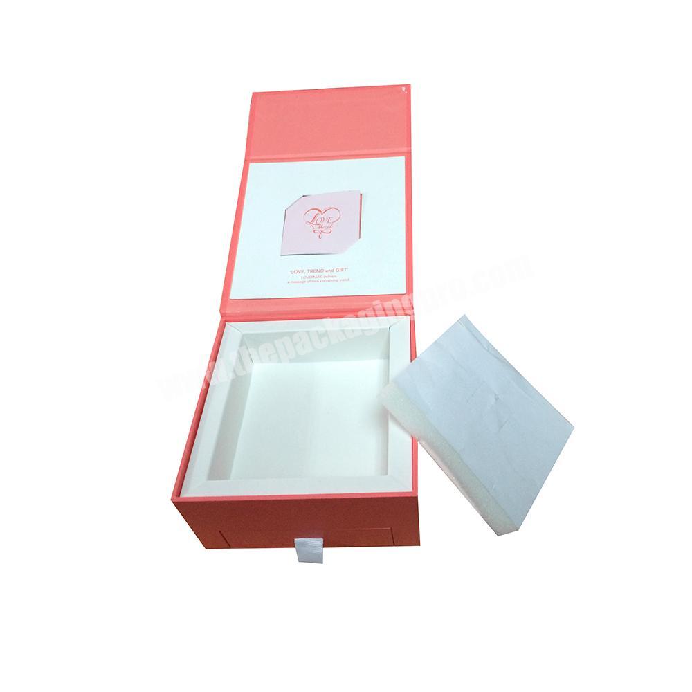 Wholesale custom paper flip magnet gift box manufacturer