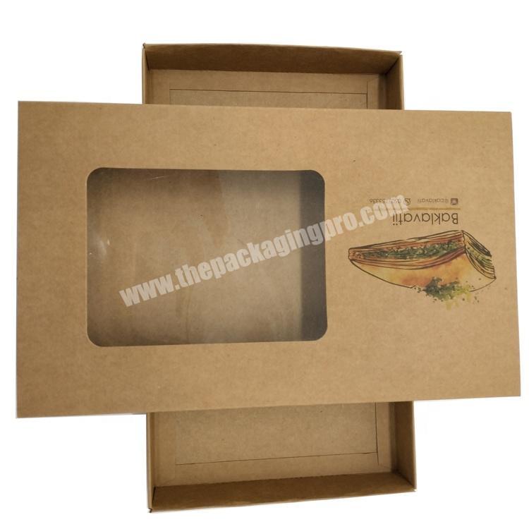 Wholesale custom paper folded kraft packaging box from china supplier