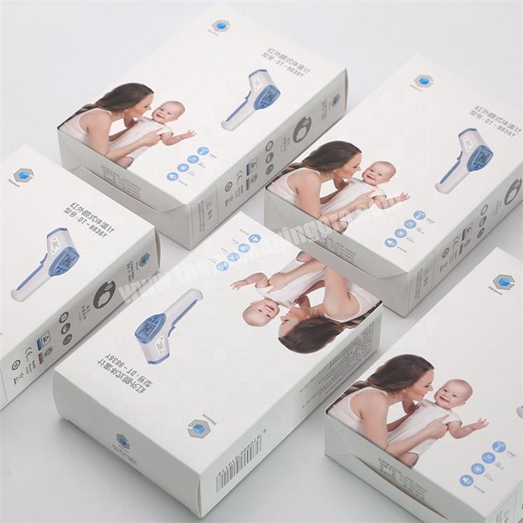 Wholesale custom paper folding package packaging box for electronic infrared thermometer