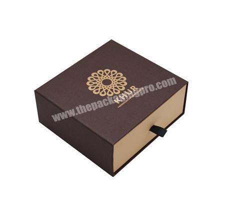 Wholesale Custom Paper Jewelry Packaging Box Rigid Sliding Drawer Gift Box For Ring Packaging