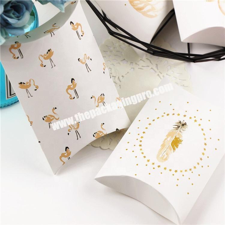wholesale custom print gold foil hot stamp candy gift paper box wedding small square paper box for candy