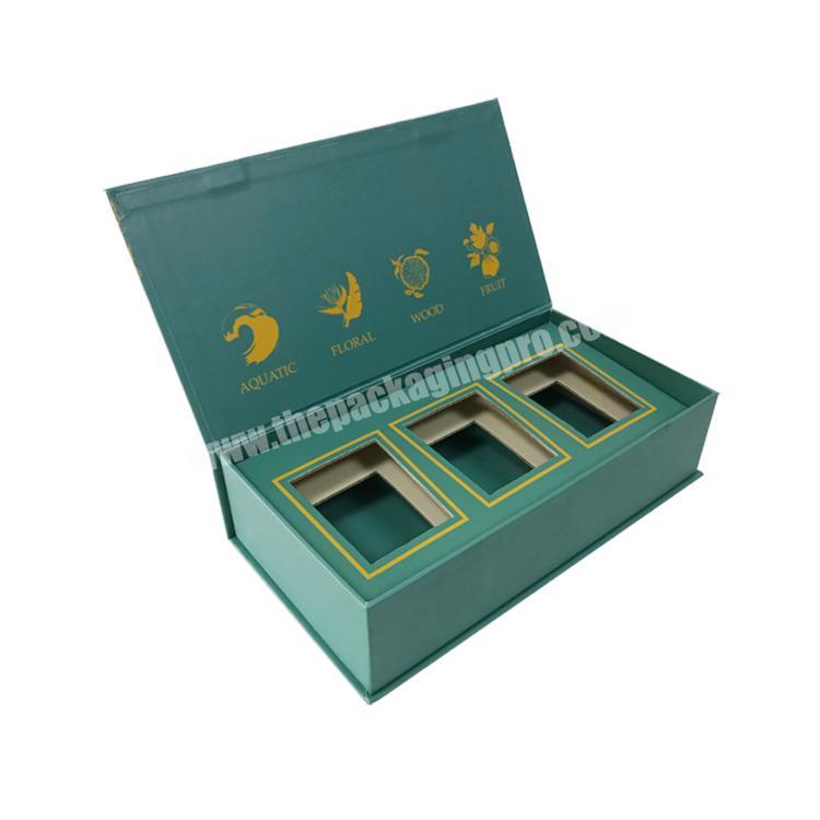 Wholesale custom Print Luxury Candle Boxes Packaging  empty magnet flat hard paper box