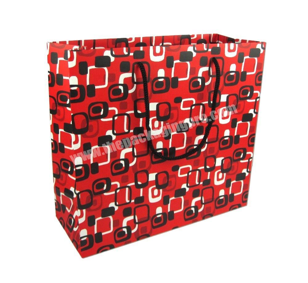 Wholesale custom print luxury gift shopping paper bag