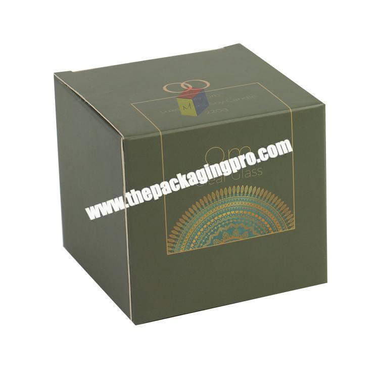 wholesale custom printed cheap eco friendly candle jar box packaging