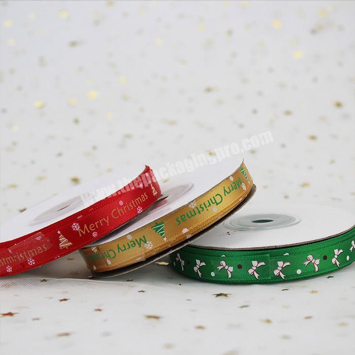 Wholesale Custom Printed Christmas Satin Ribbons
