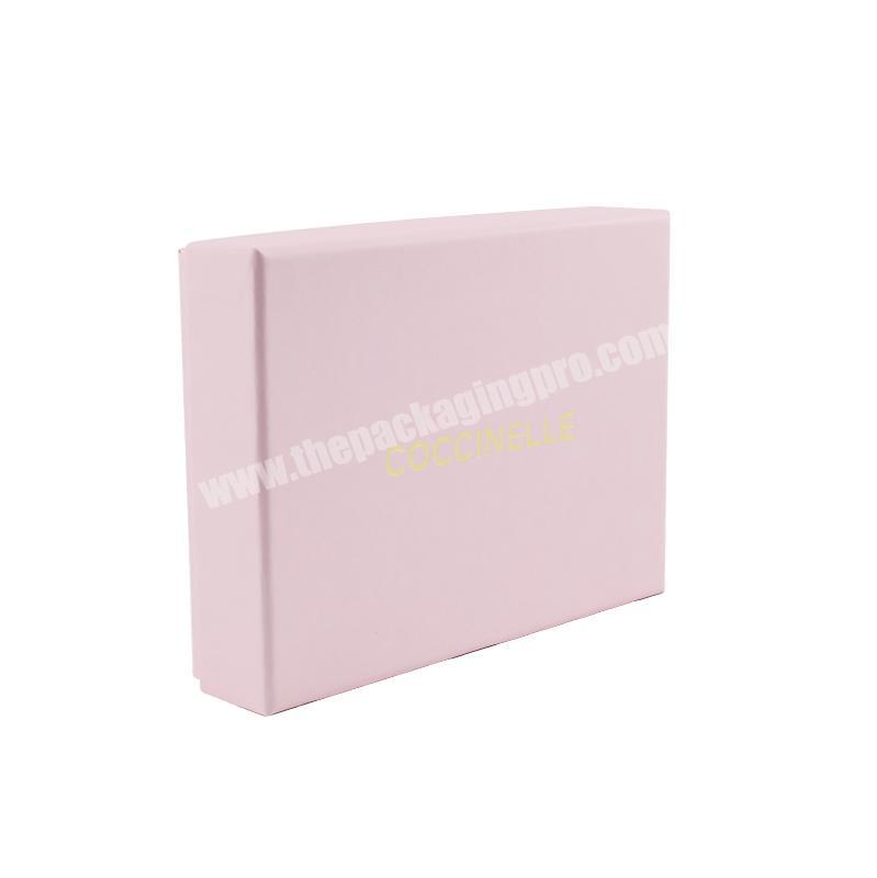 Wholesale Custom Printed Creative Design ShenZhen Supplier Pink Cardboard Lid and Base Paper Box