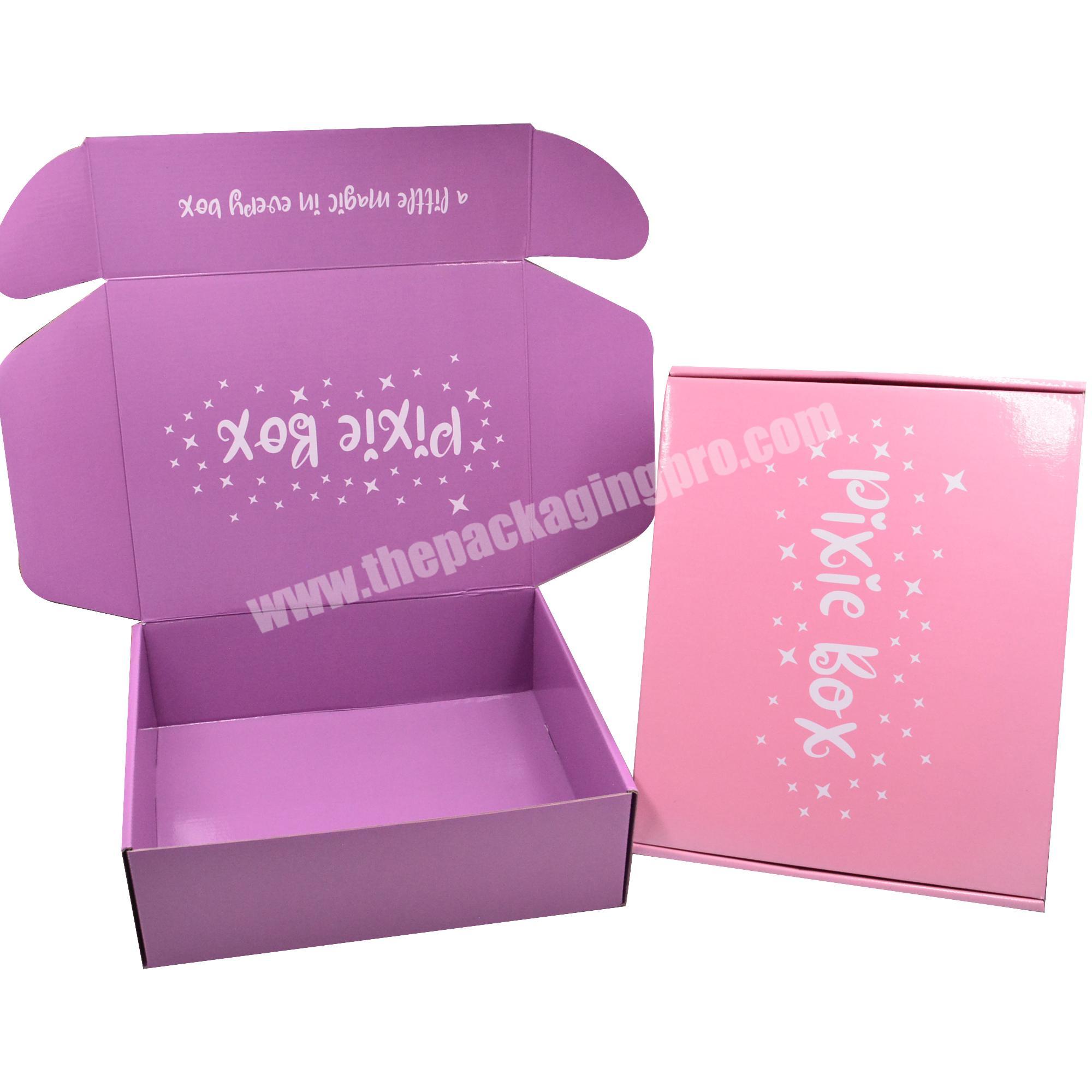 Wholesale Custom Printed Dress Soap Bra Packaging Box Corrugated Glossy Shipping Box Cardboard Mailer Box for Lipsticks Shirts